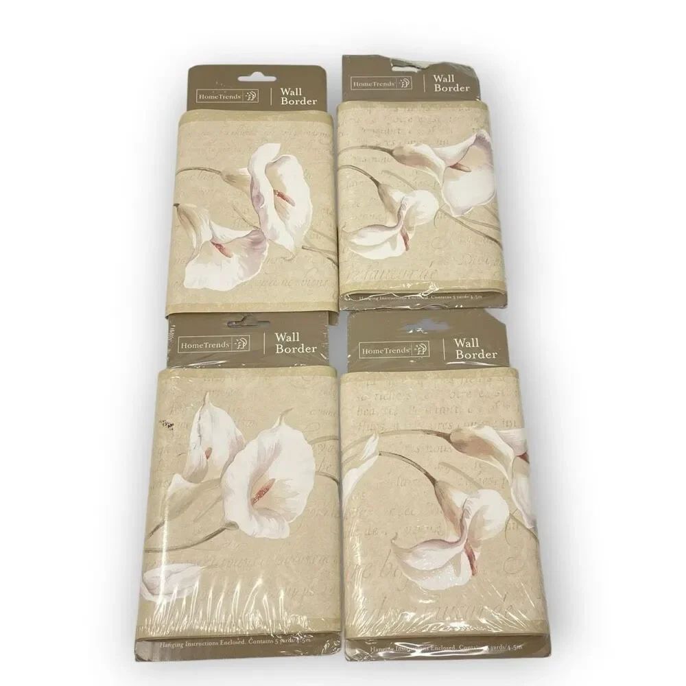 Home Trends Wall Border Designs Norwall Group Calla Lilly Lot #34A 20 yds total